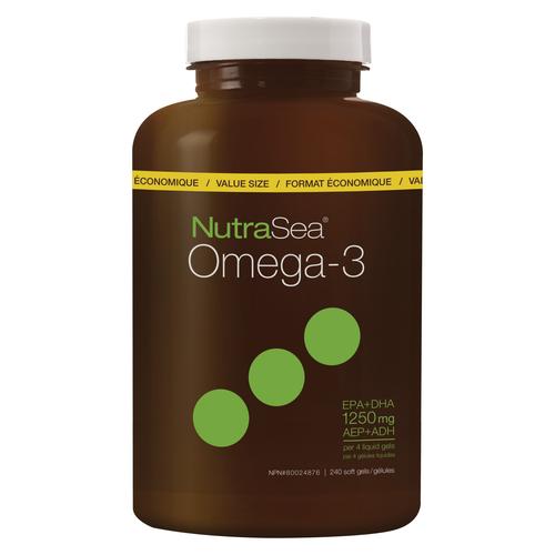 NutraSea® Omega-3 Liquid Gels, Lemon (60 Days Worth)